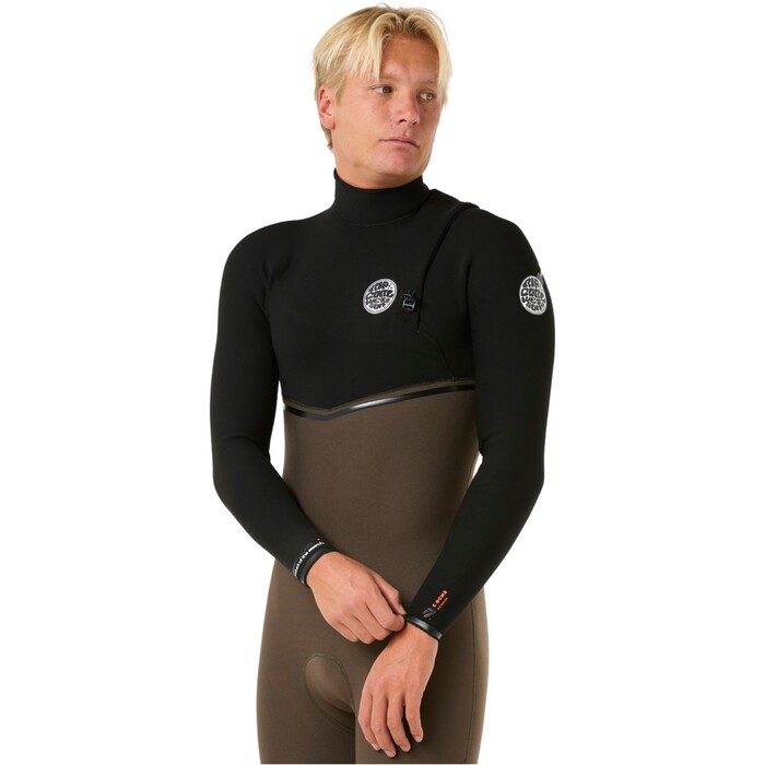 2024 Rip Curl Mens E-Bomb 4/3mm Zip Free Wetsuit 14TMFS - Deep Rock